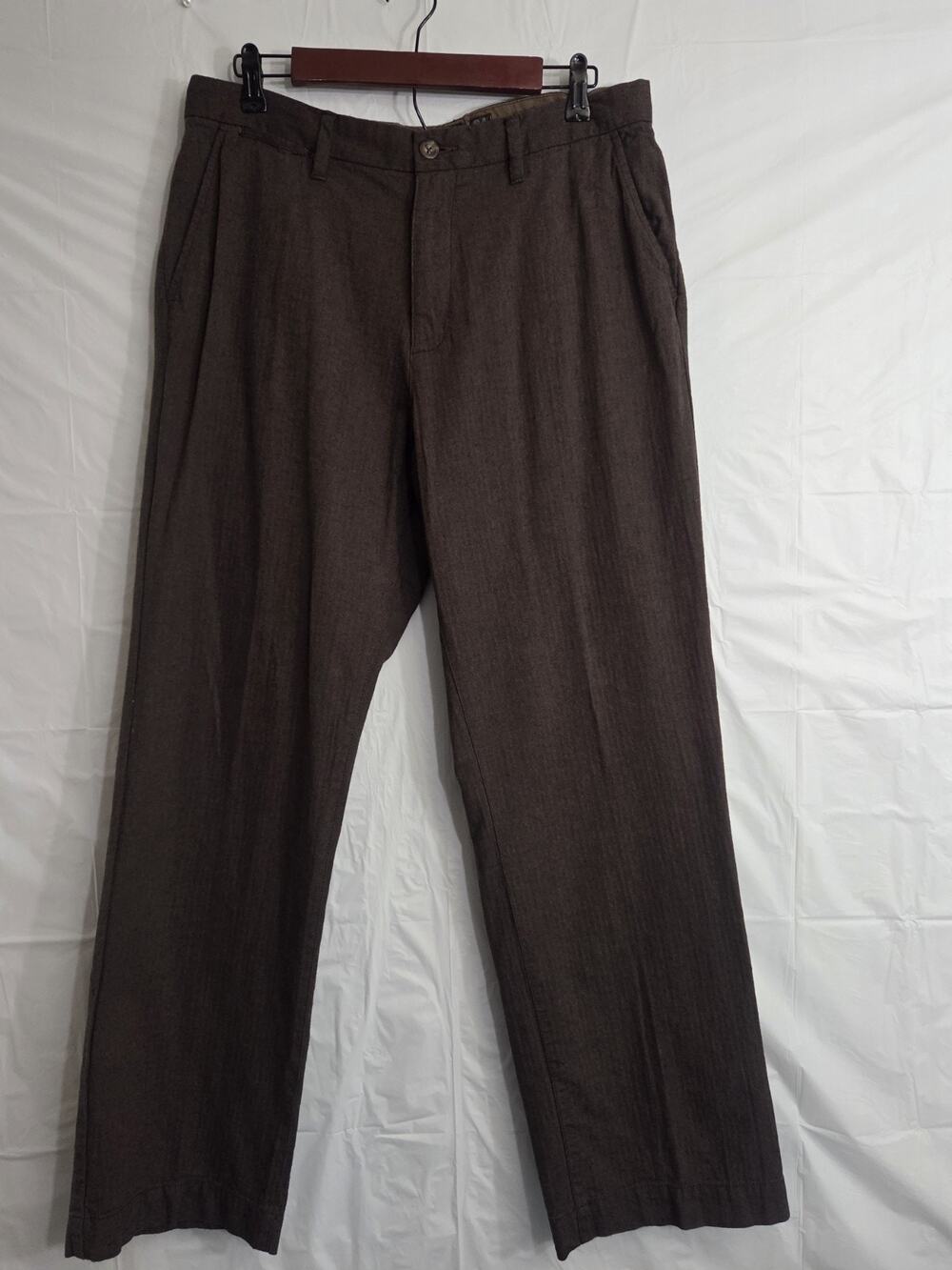 Old Navy Slacks Mens Size 34/32 Brown Relaxed Buisness Casual Career Comfort